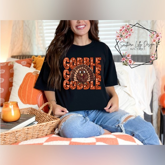 Comfort Colors Tops - Gobble Gobble Gobble Comfort Colors T-Shirt